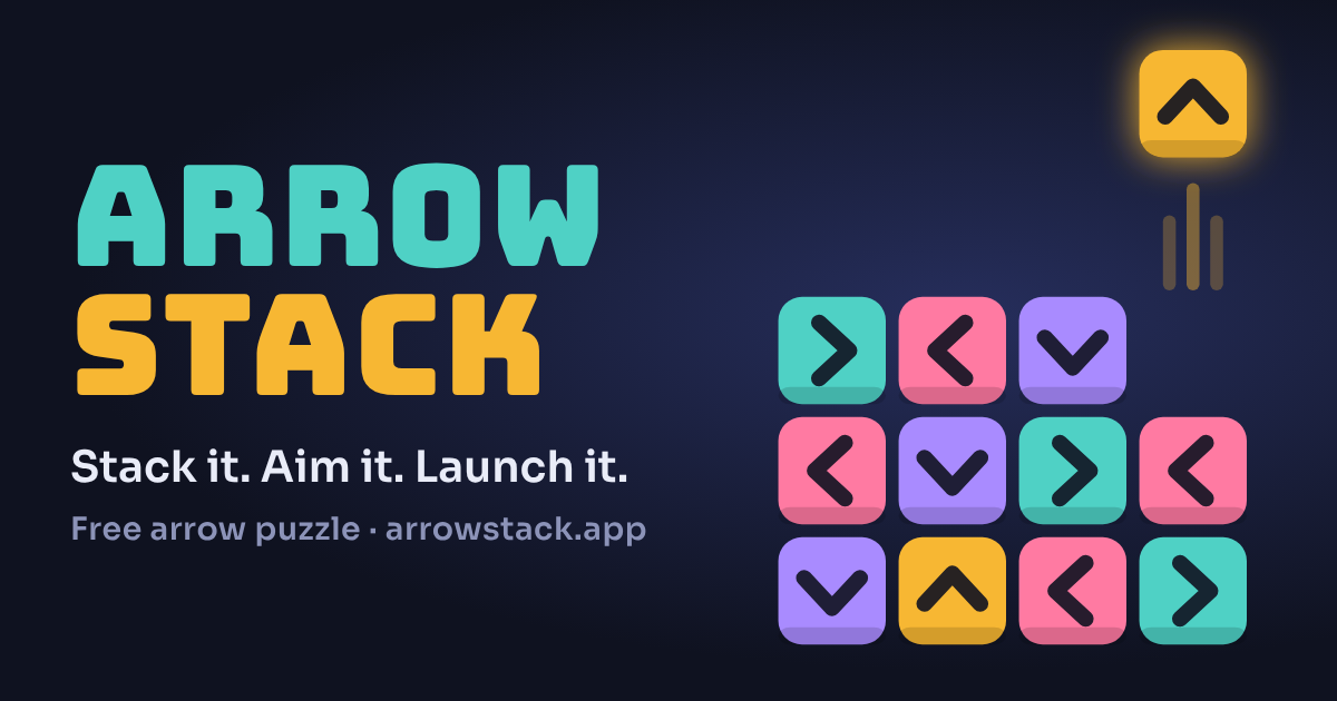 Arrow Stack: Launch Puzzle | Stack it. Aim it. Launch it.